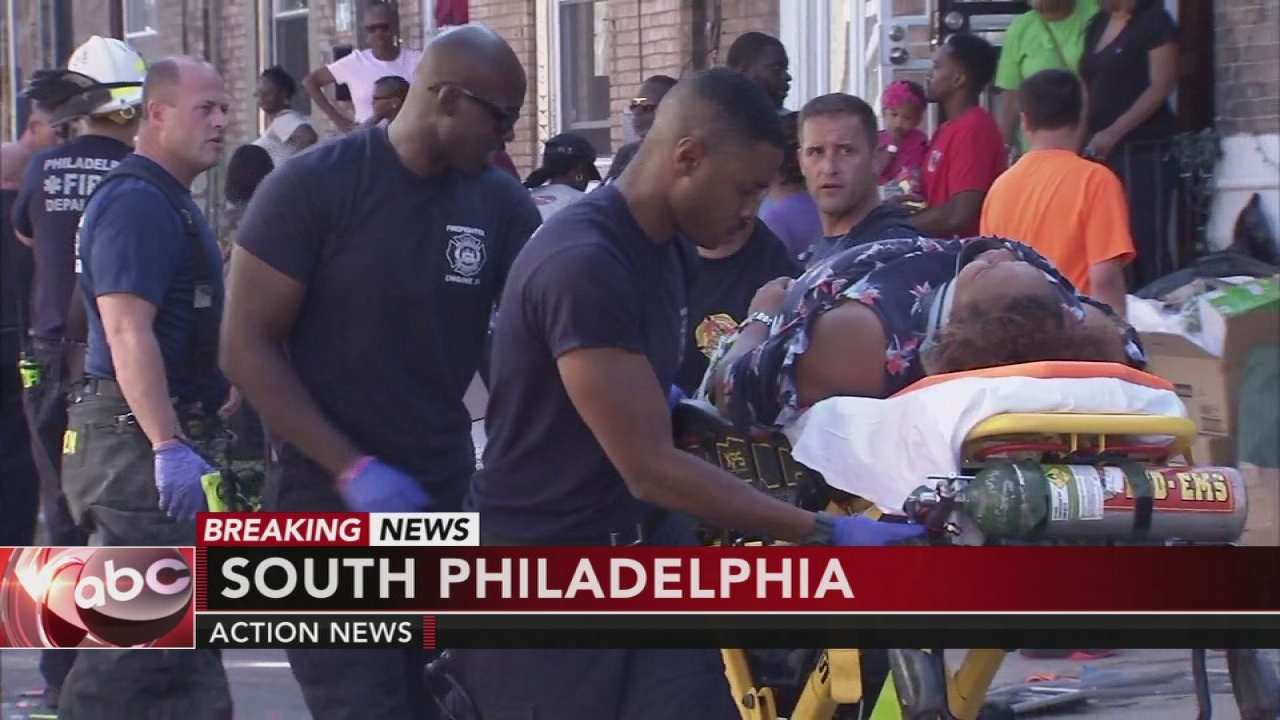 8 pedestrians struck by car during block party in South Philly