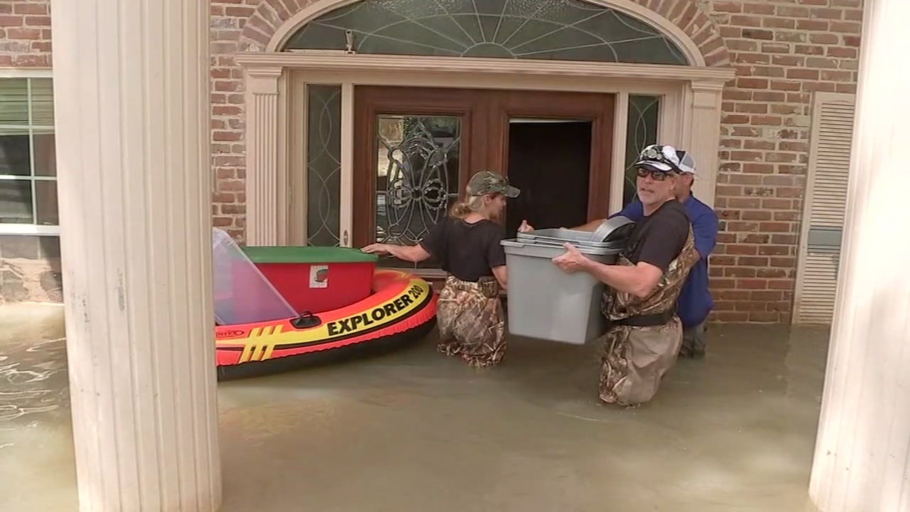 Local officials tour flooded west Houston neighborhood