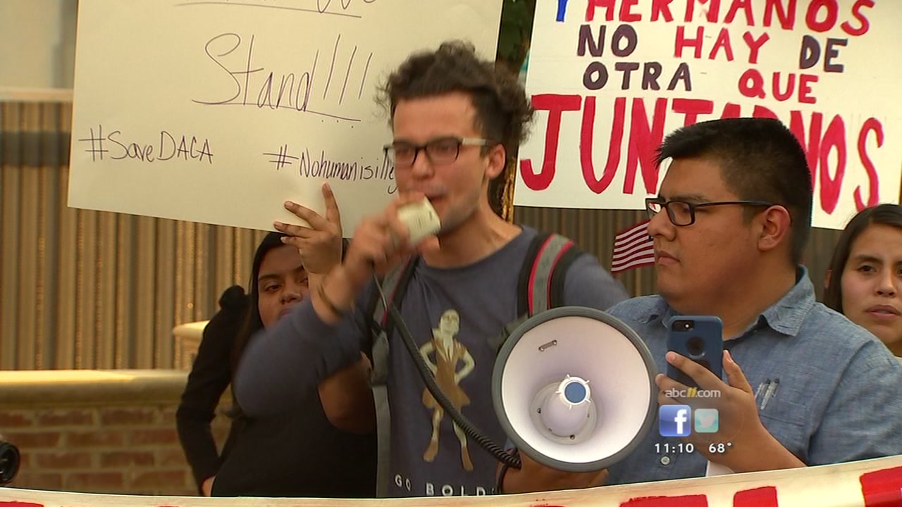 Demonstrators protest DACA decision