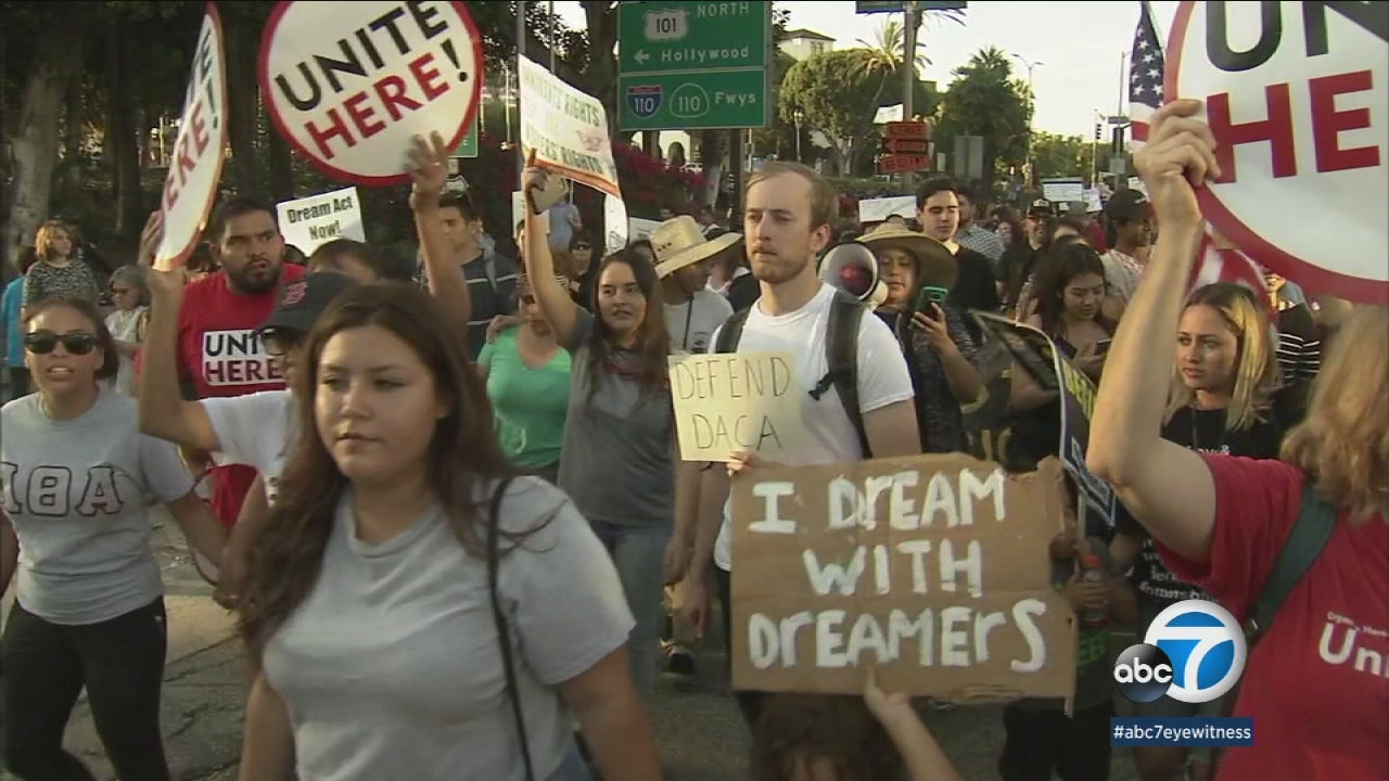 DACA supporters rally after program's demise announced