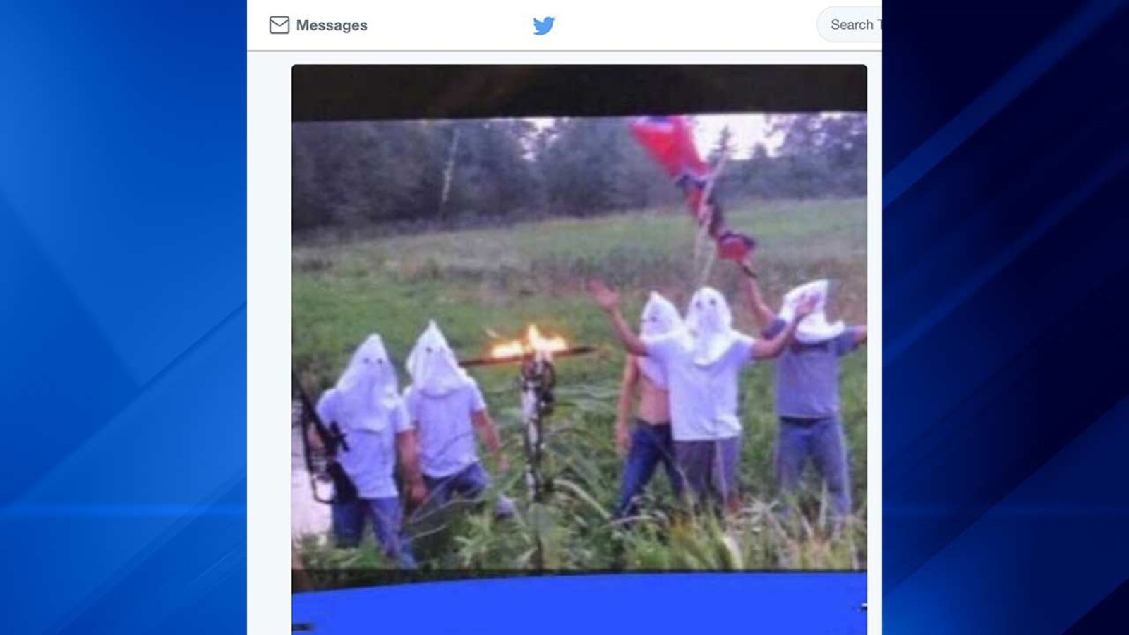 Creston, Iowa high school students seen wearing hoods, burning cross