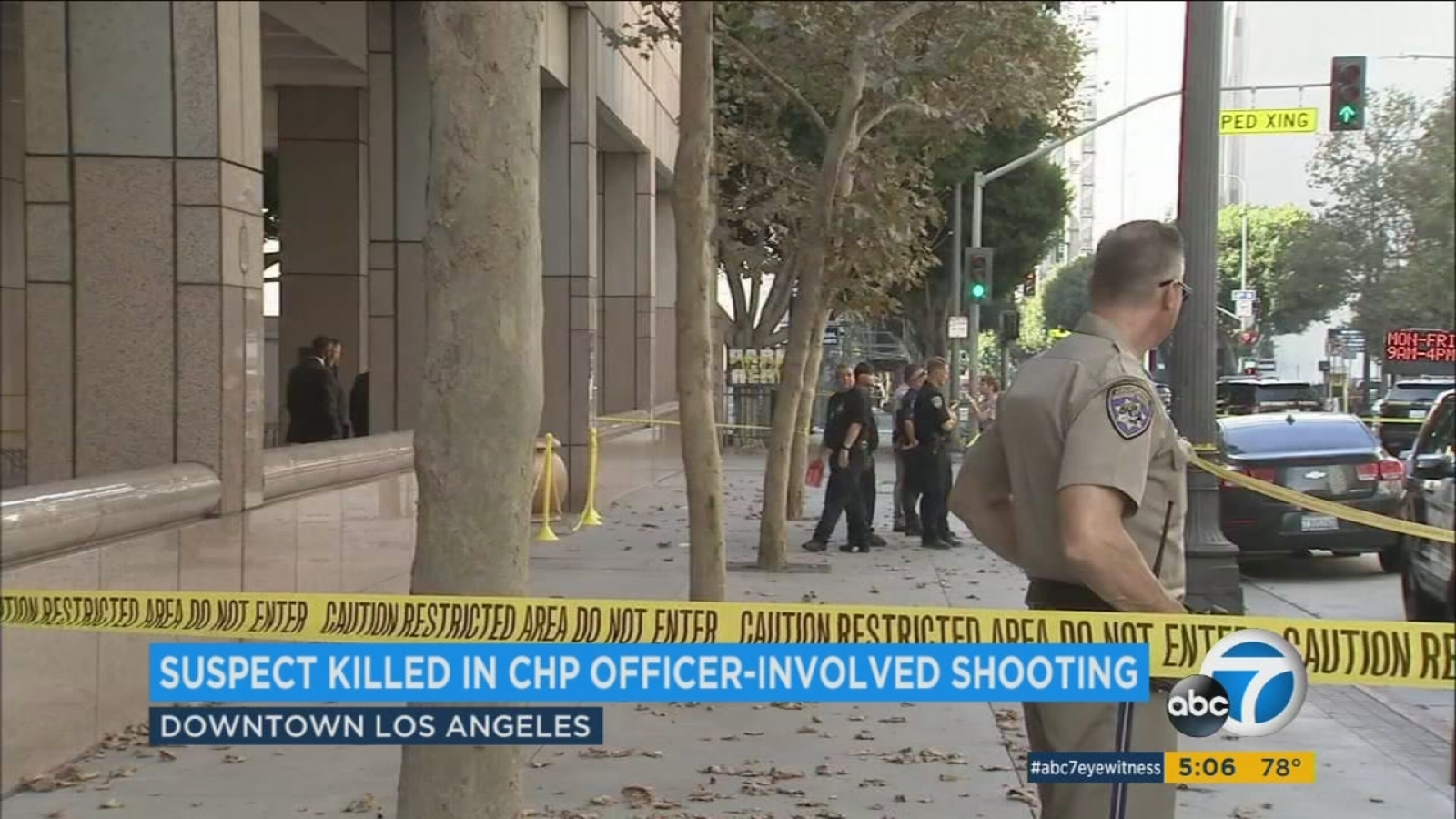 Man shot dead by CHP after taking 'aggressive shooting stance' in DTLA ...
