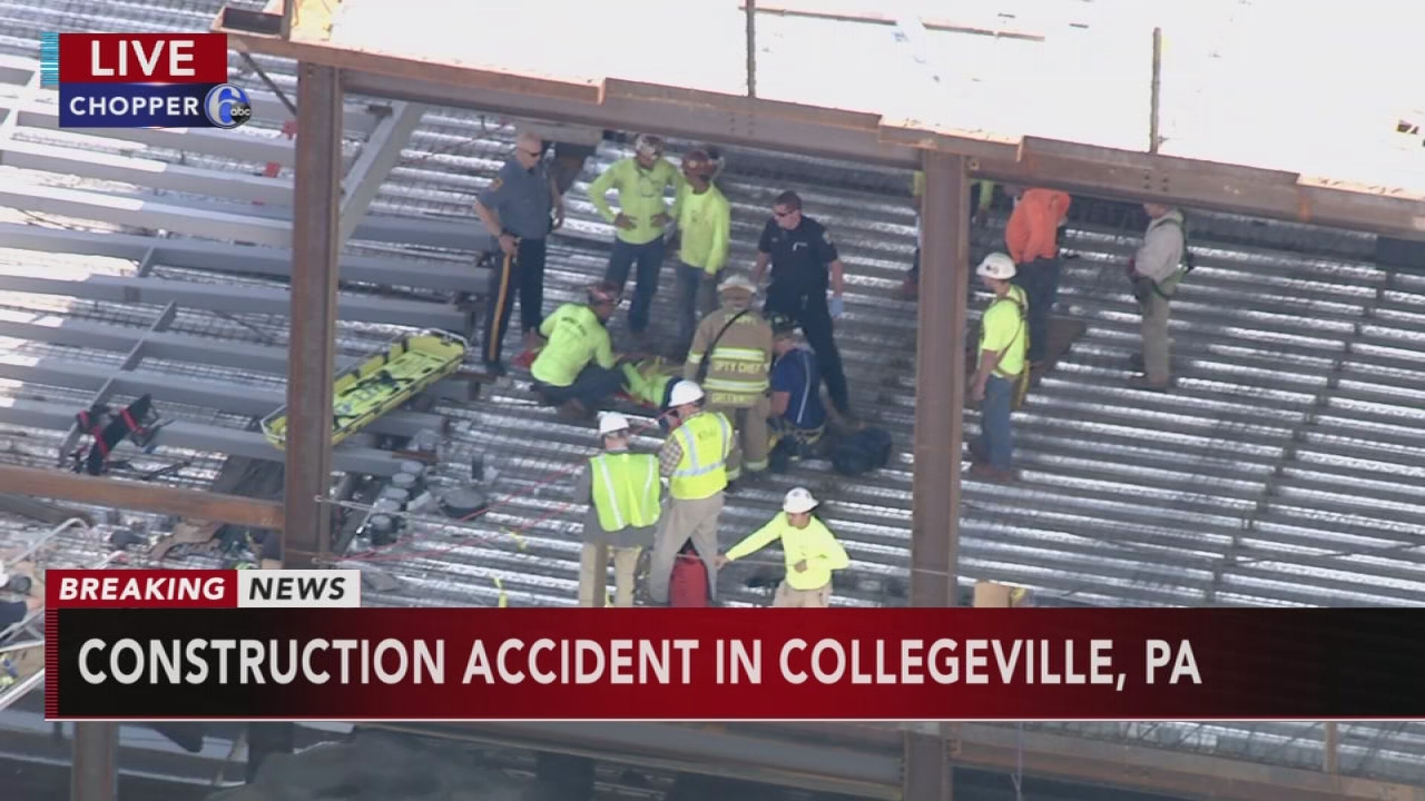 Construction accident in Collegeville, Pa.