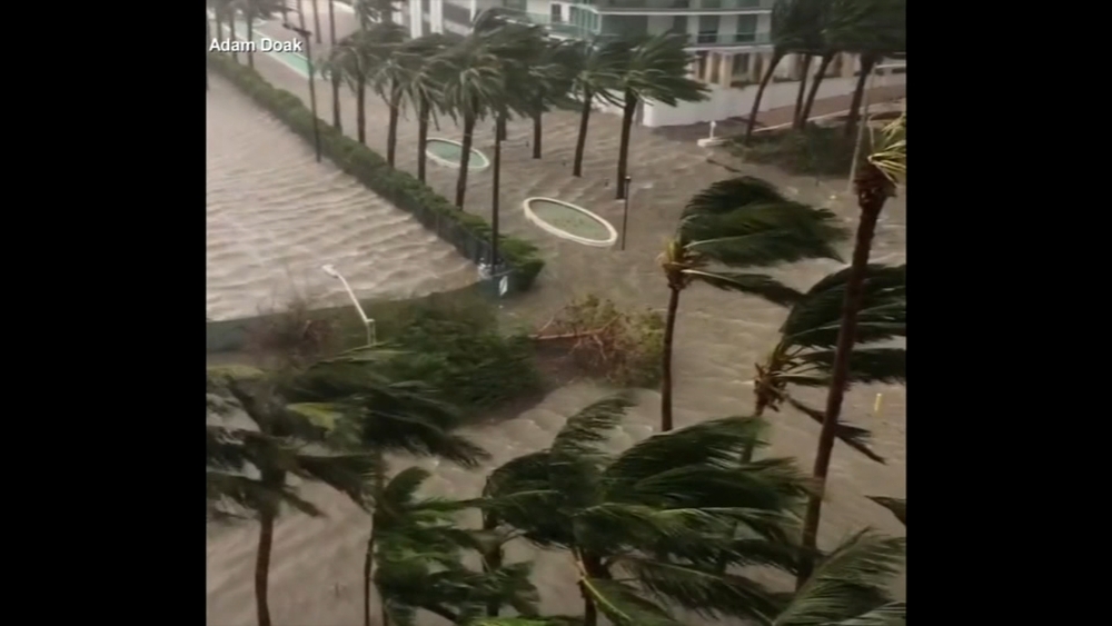 More video of storm surge flooding Miami