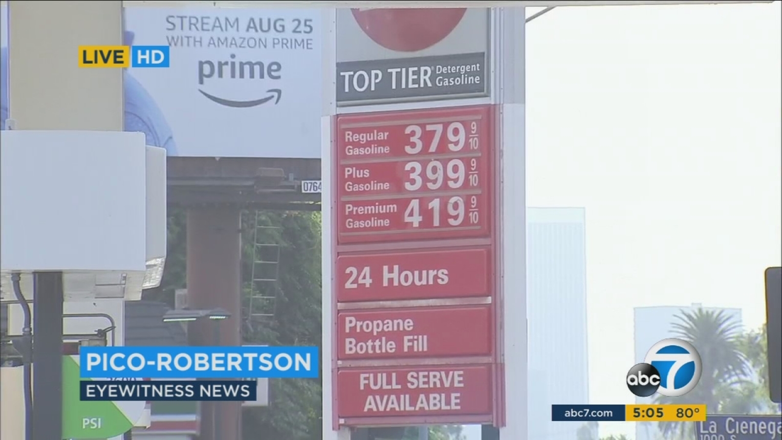 Gas prices rising after hurricanes Harvey, Irma ABC7 Los Angeles