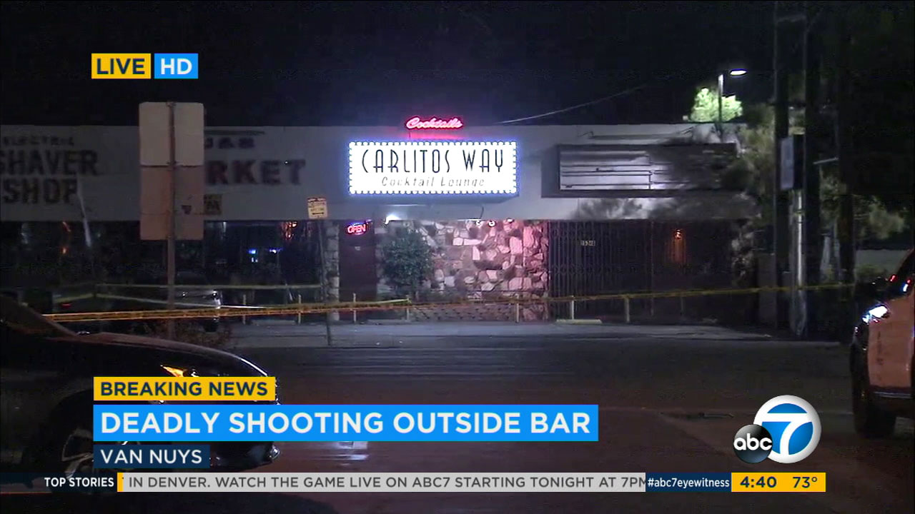 1 killed, 1 injured in shooting outside Van Nuys bar