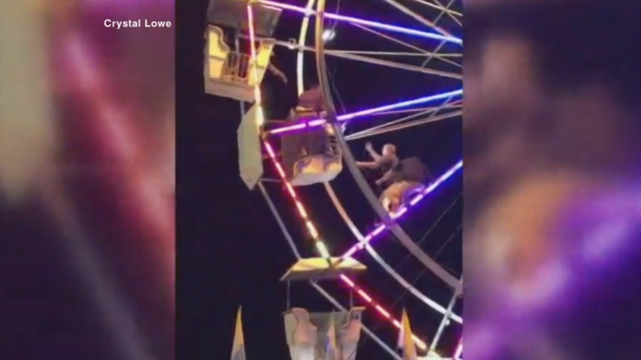 Frightening moments at North Carolina ferris wheel