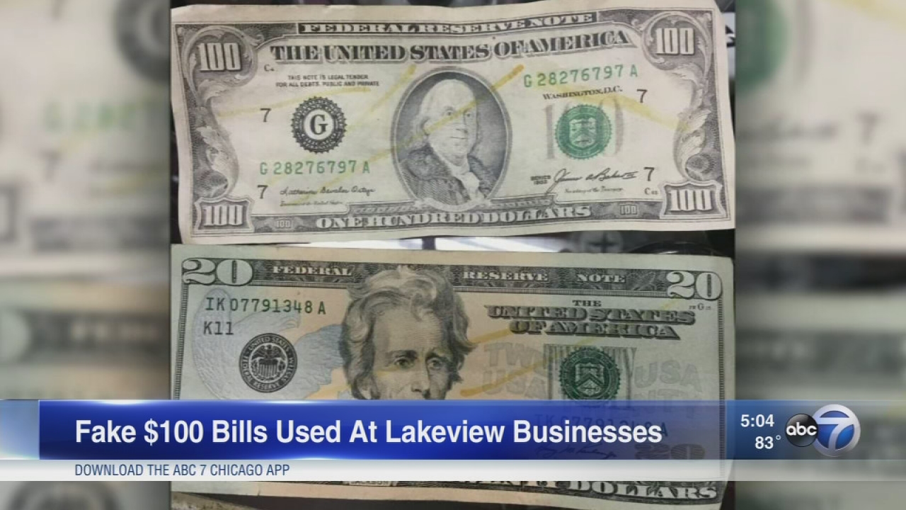 Fake $100 bills found in Lakeview