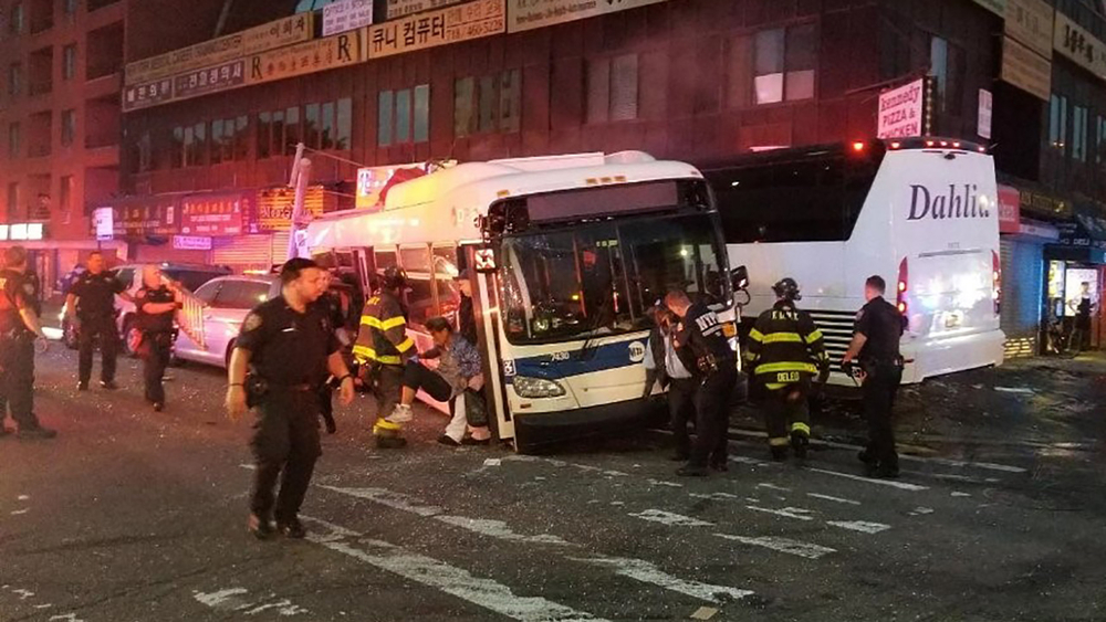 17 hurt, 5 critically in Queens bus collision