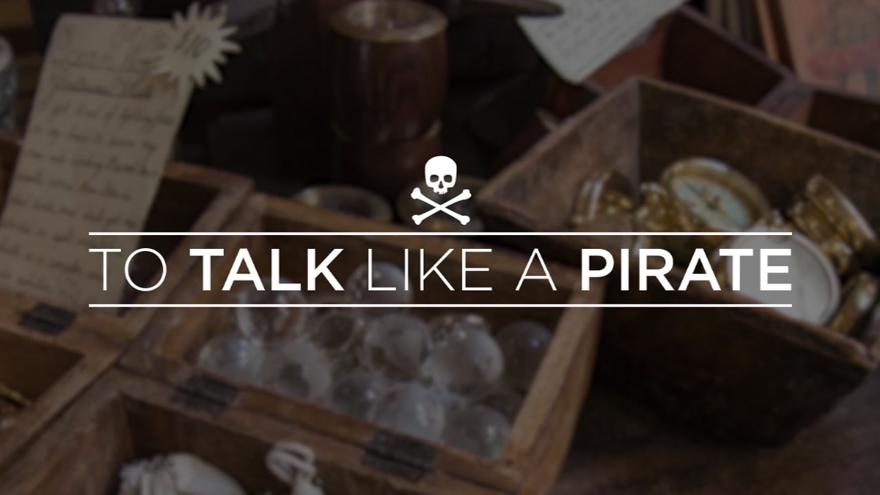International Talk Like a Pirate Day on Tuesday