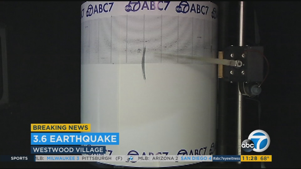 3.6 magnitude quake hits north of Westwood