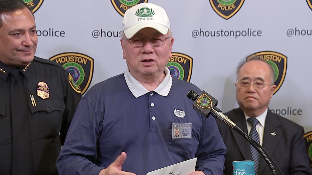 Buddhists come to aid of officers hit by Harvey