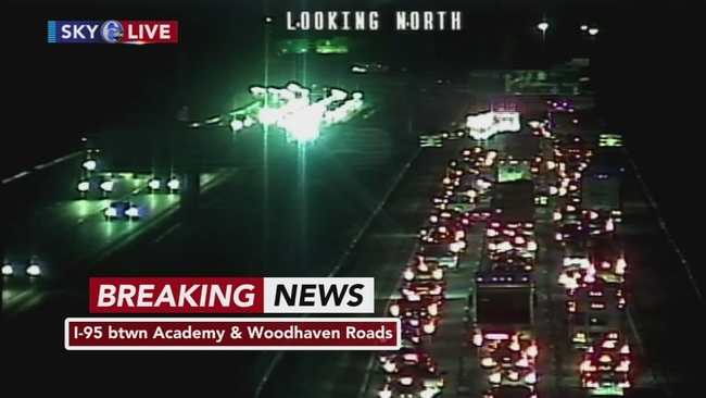 Lanes reopen after rollover crash on NB I-95 in Northeast Philadelphia - 6abc Philadelphia