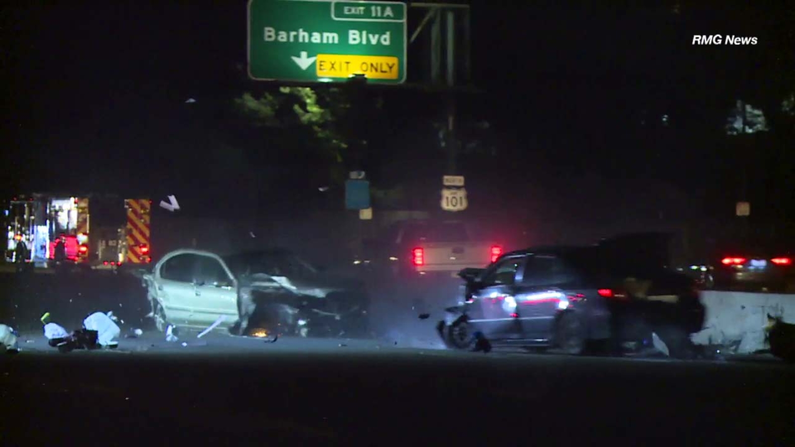 video-car-slams-into-stalled-vehicle-on-101-freeway-abc7-los-angeles