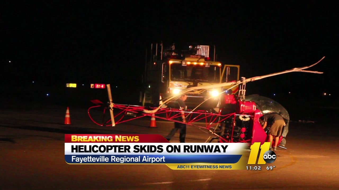 Helicopter makes emergency hard landing