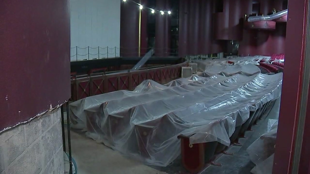 ABC13's Jeff Ehling takes a tour of the damage at the Wortham Center