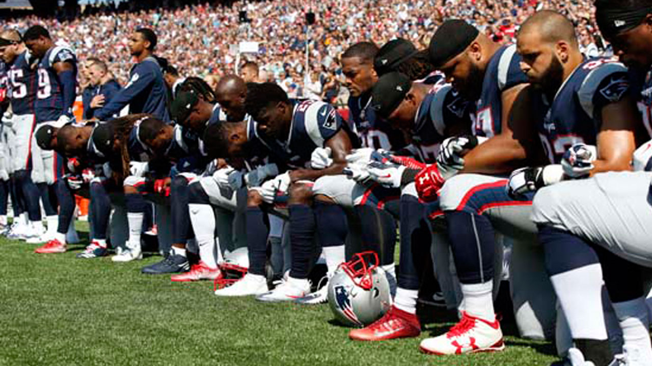 NFL players defiantly react to President Trump's comments