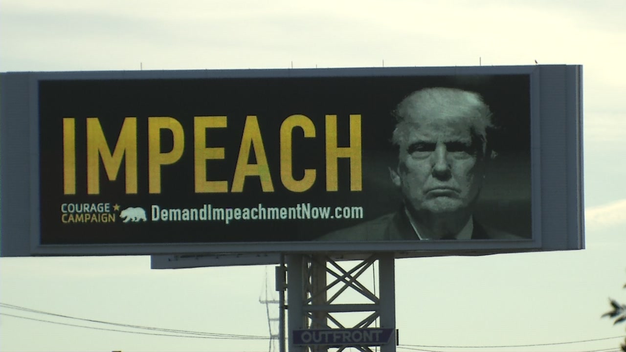 'Impeach Trump' billboard near Bay Bridge taken down