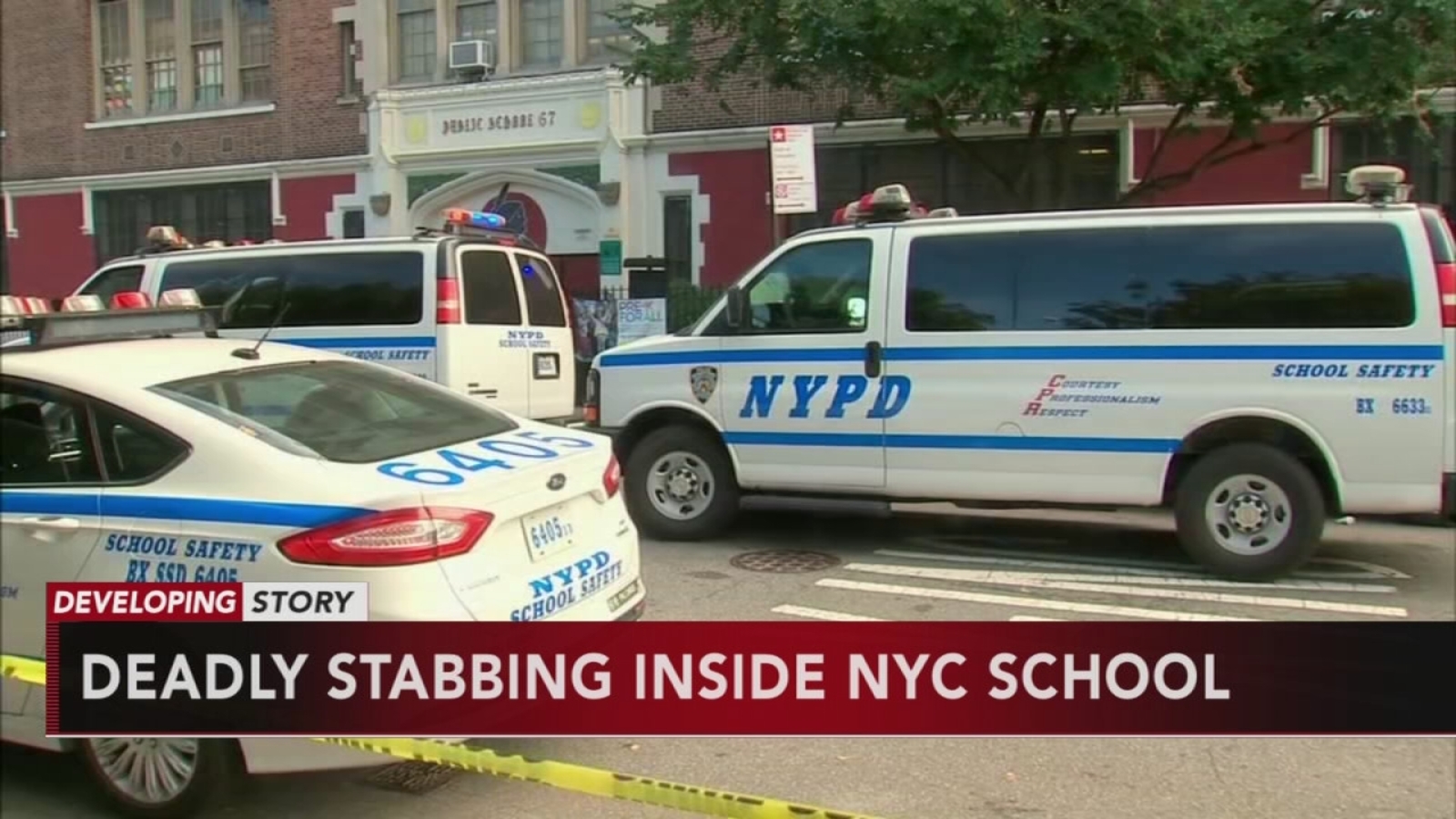 15yearold dead in double stabbing at Bronx school in New York City