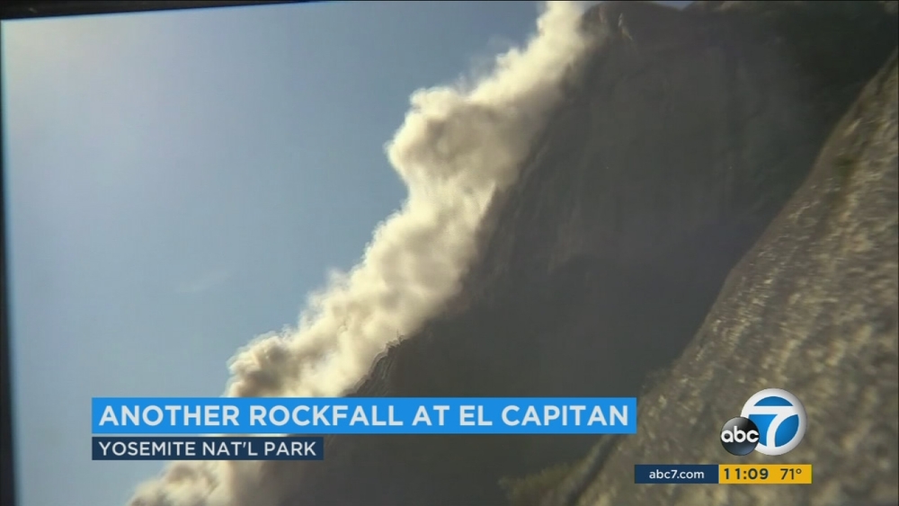 2nd rockslide occurs at Yosemite's El Capitan; 1 hurt