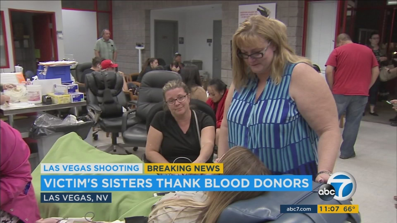 Las Vegas shooting: Sisters of slain local mom thank blood donors