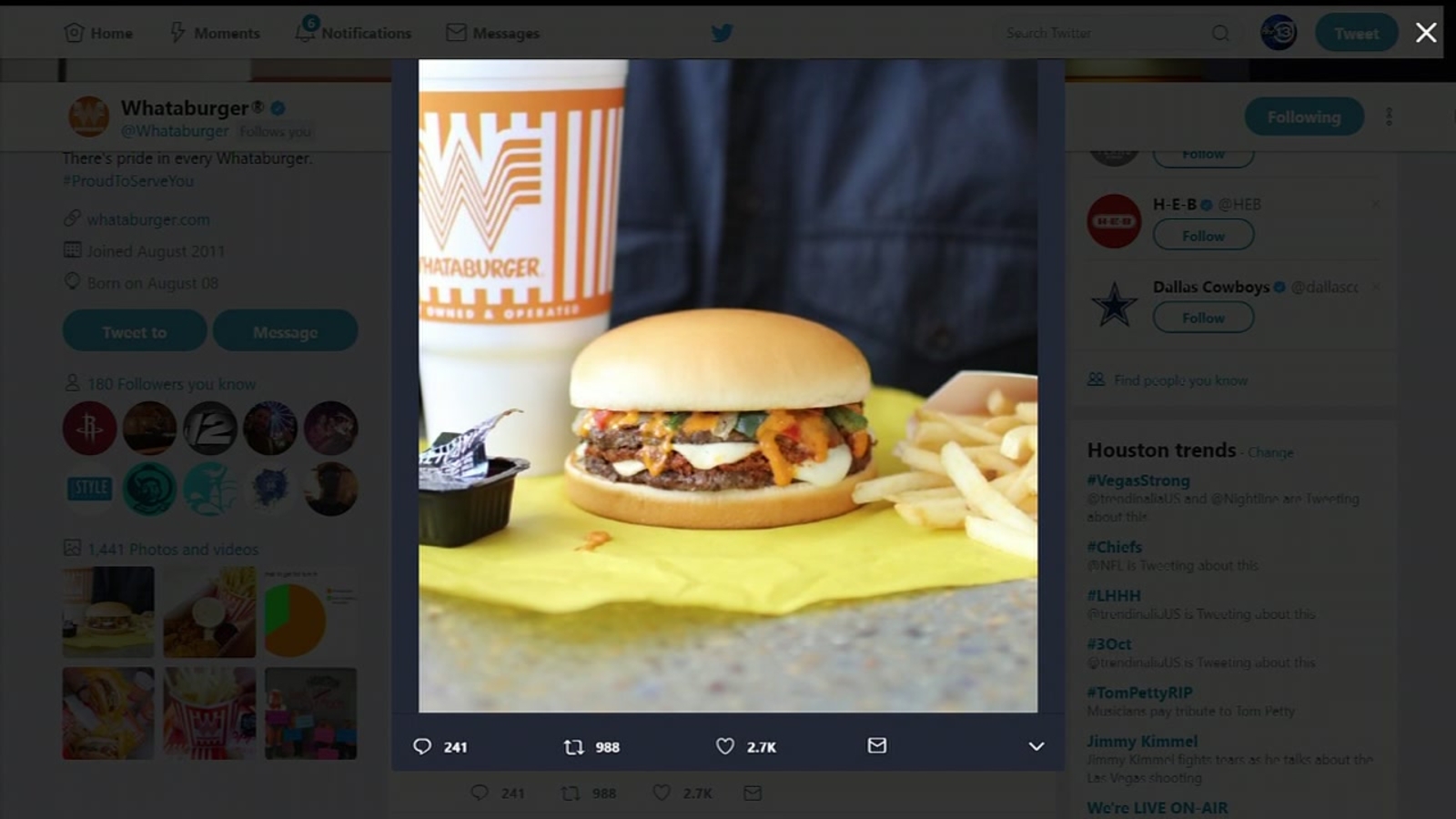 Whataburger features spicy new chorizo burger ABC13 Houston
