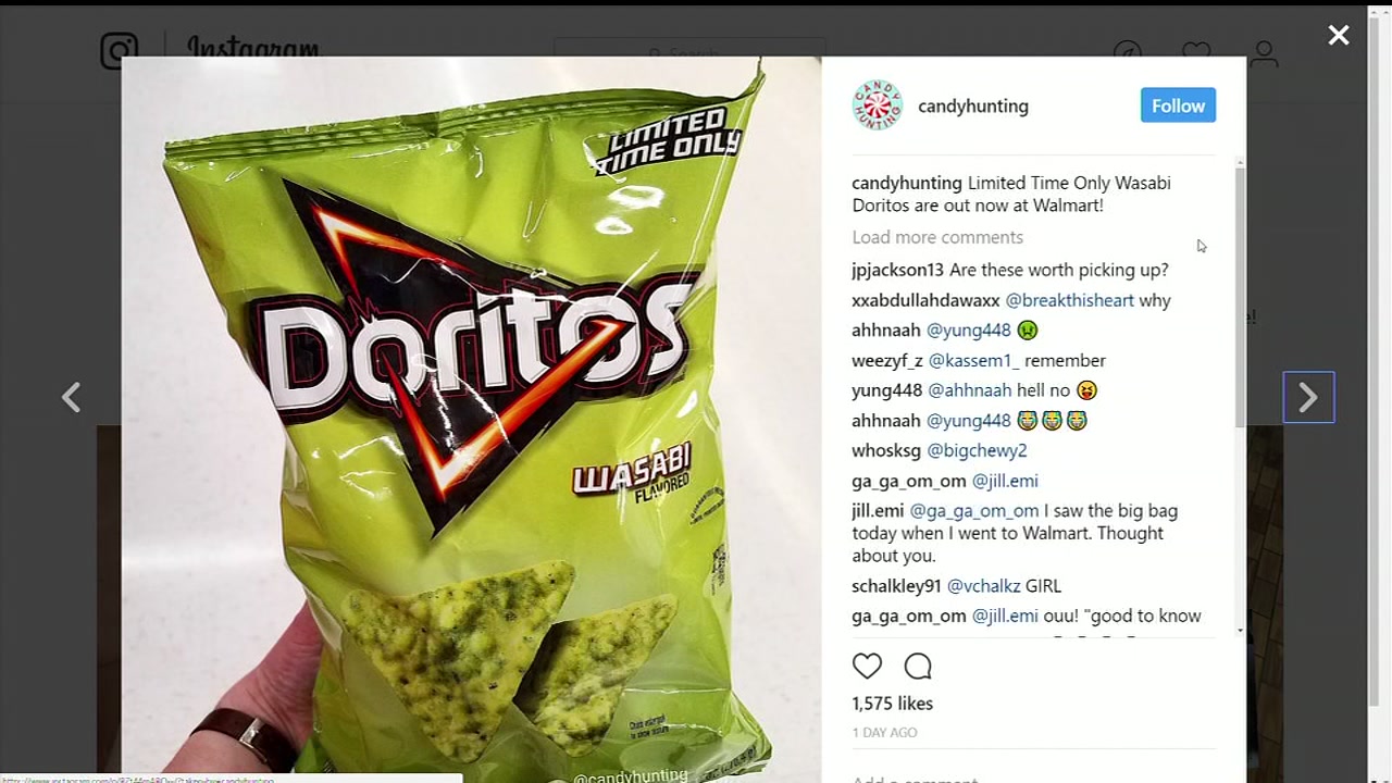 Doritos are spicing things up with wasabi flavored chip