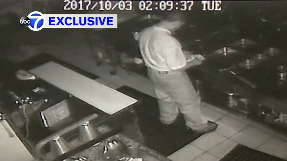 EXCLUSIVE VIDEO: Burglar steals cash from restaurant, but prepares himself a meal like a pro