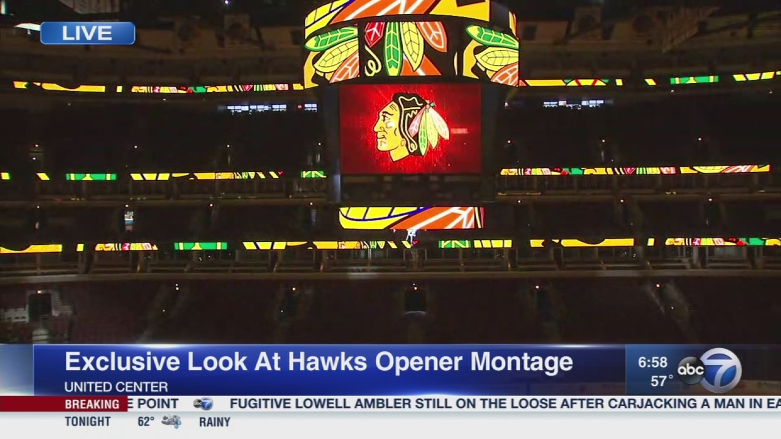 Blackhawks home opener montage ABC7 Chicago