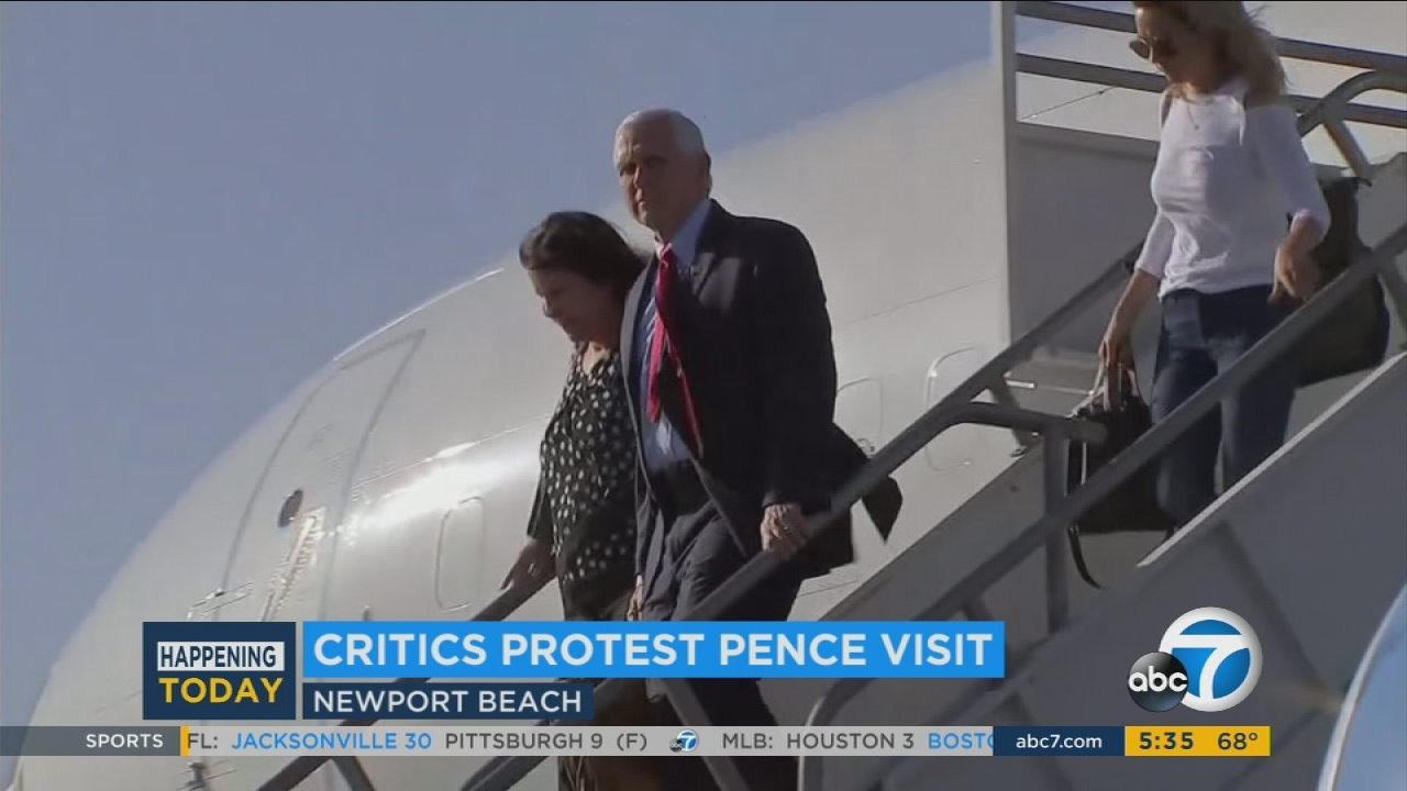 Pence in SoCal for fundraisers after NFL game controversy