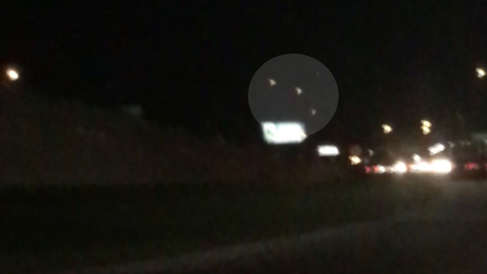 Strange lights appear over Grand Parkway in Katy