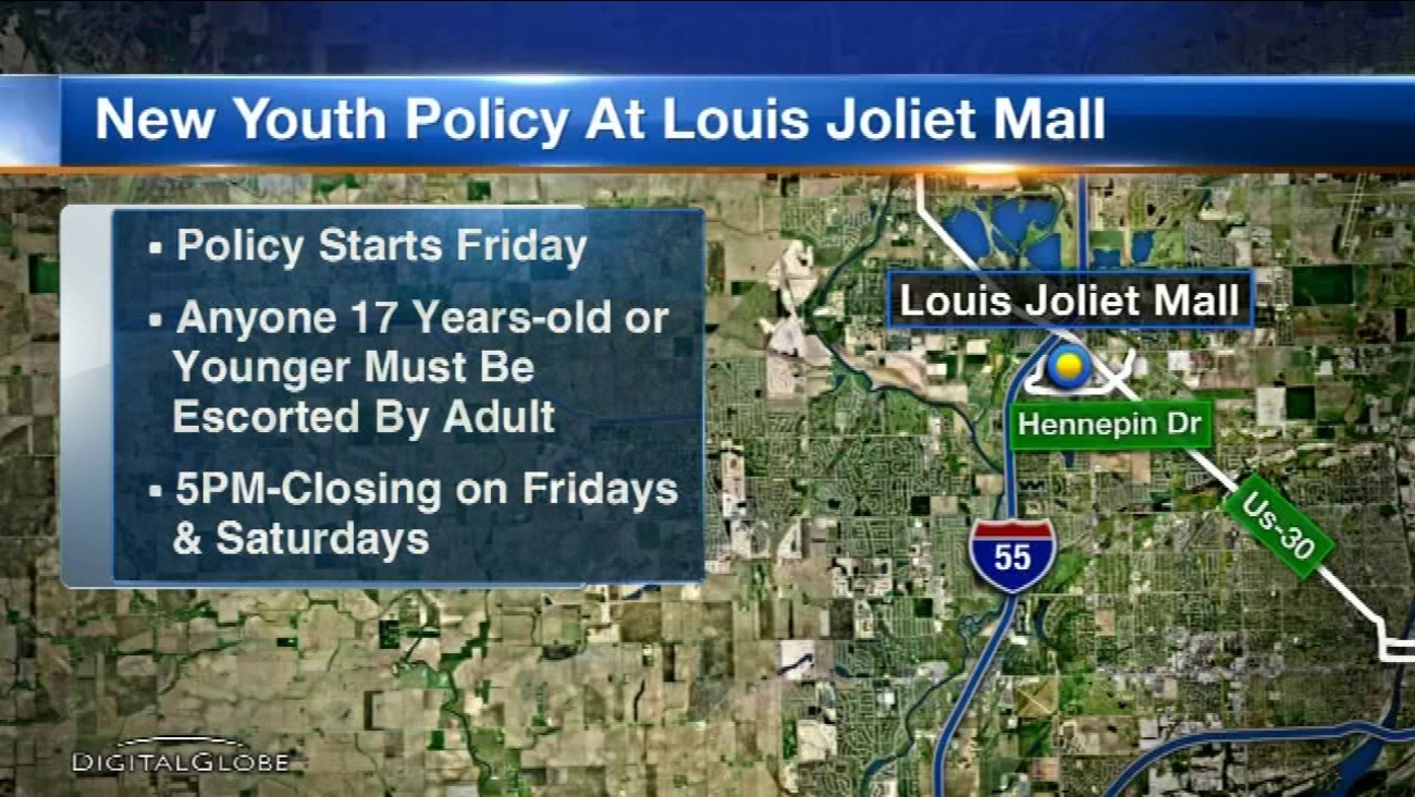Joliet mall announces new teen supervision policy ABC7 Chicago