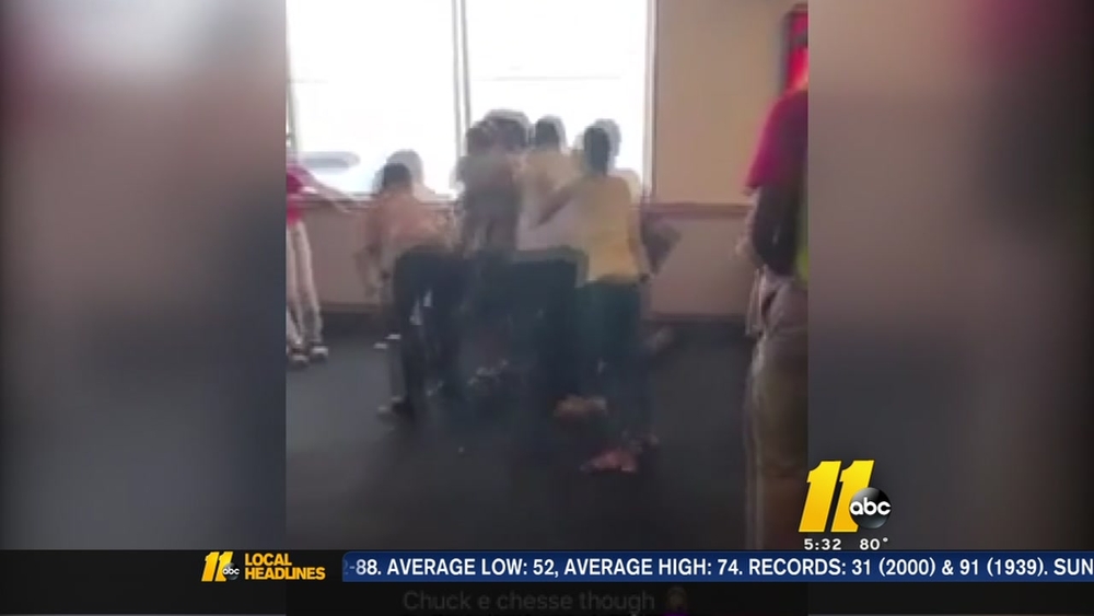 Video: Fight breaks out at Fayetteville Chuck E. Cheese's