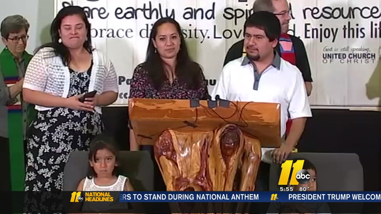 Undocumented man taking sanctuary in Raleigh church