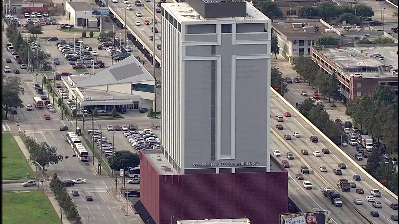 St. Joseph's cross coming down