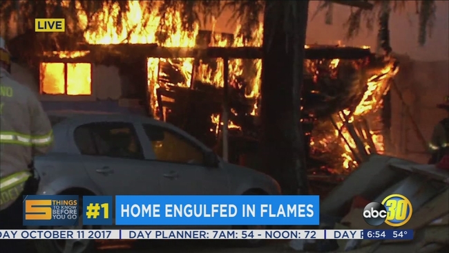 Fire crews battle house fire in Southwest Fresno - ABC30 Fresno