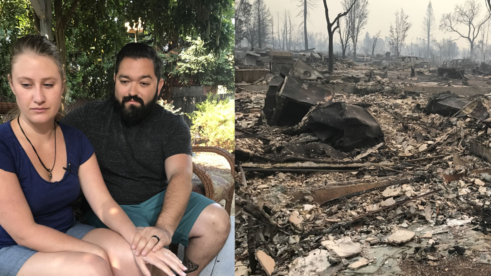 Santa Rosa newlyweds lose home, wedding gifts in fires night after(02)