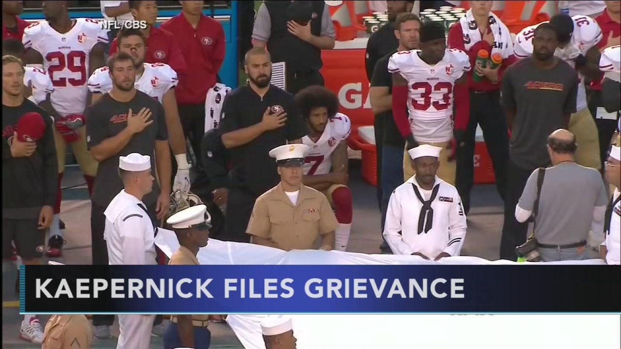 Colin Kaepernick files grievance