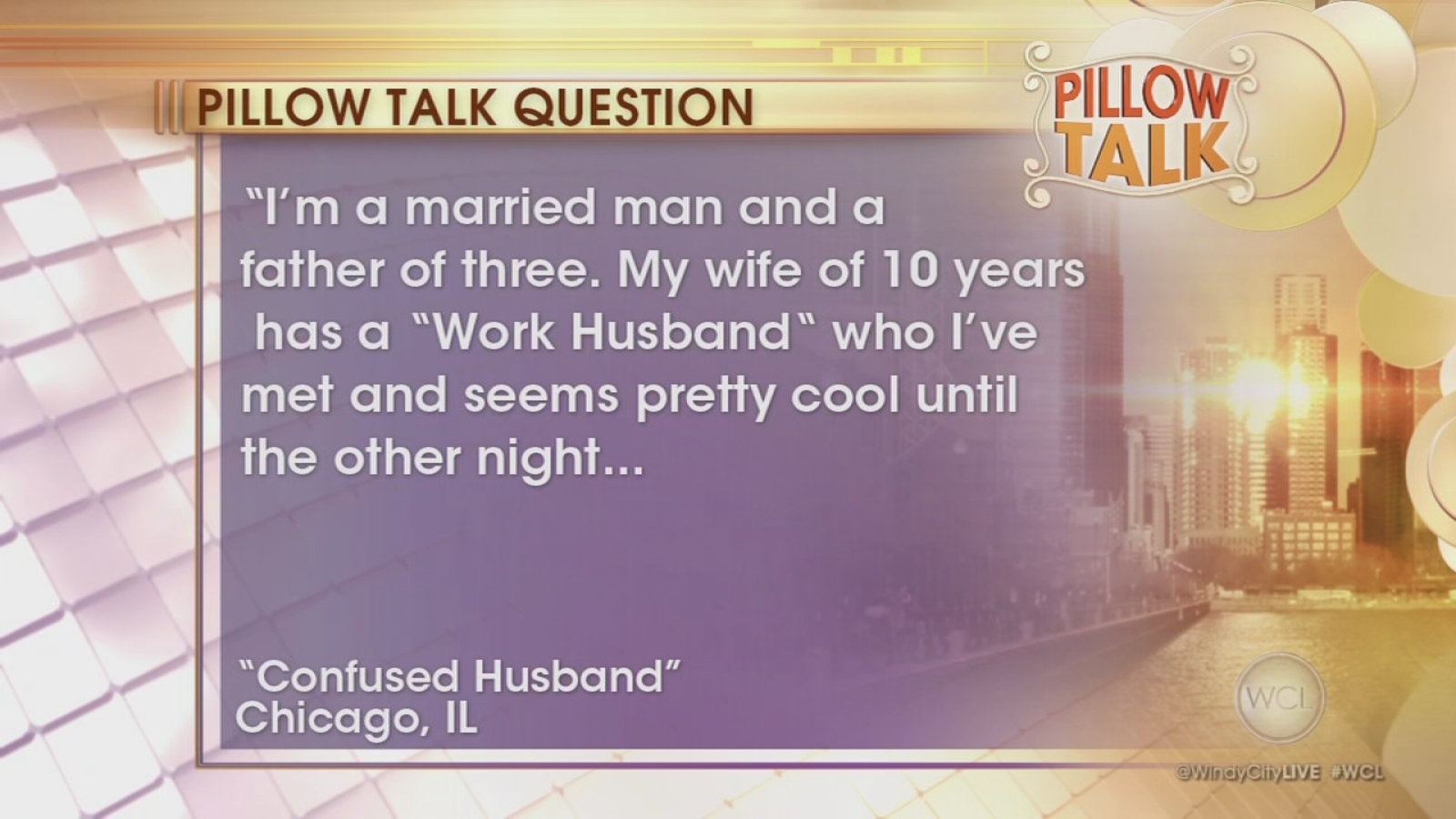Pillow Talk Talking in her sleep ABC7 Chicago