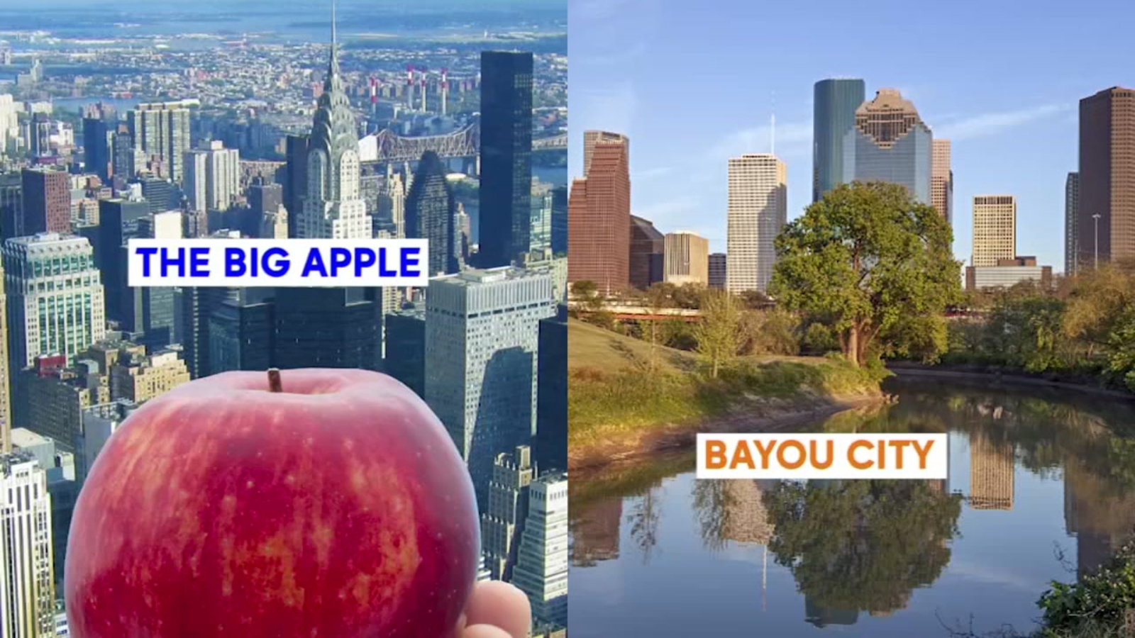 Houston vs. New York A headtohead matchup of culture and famous