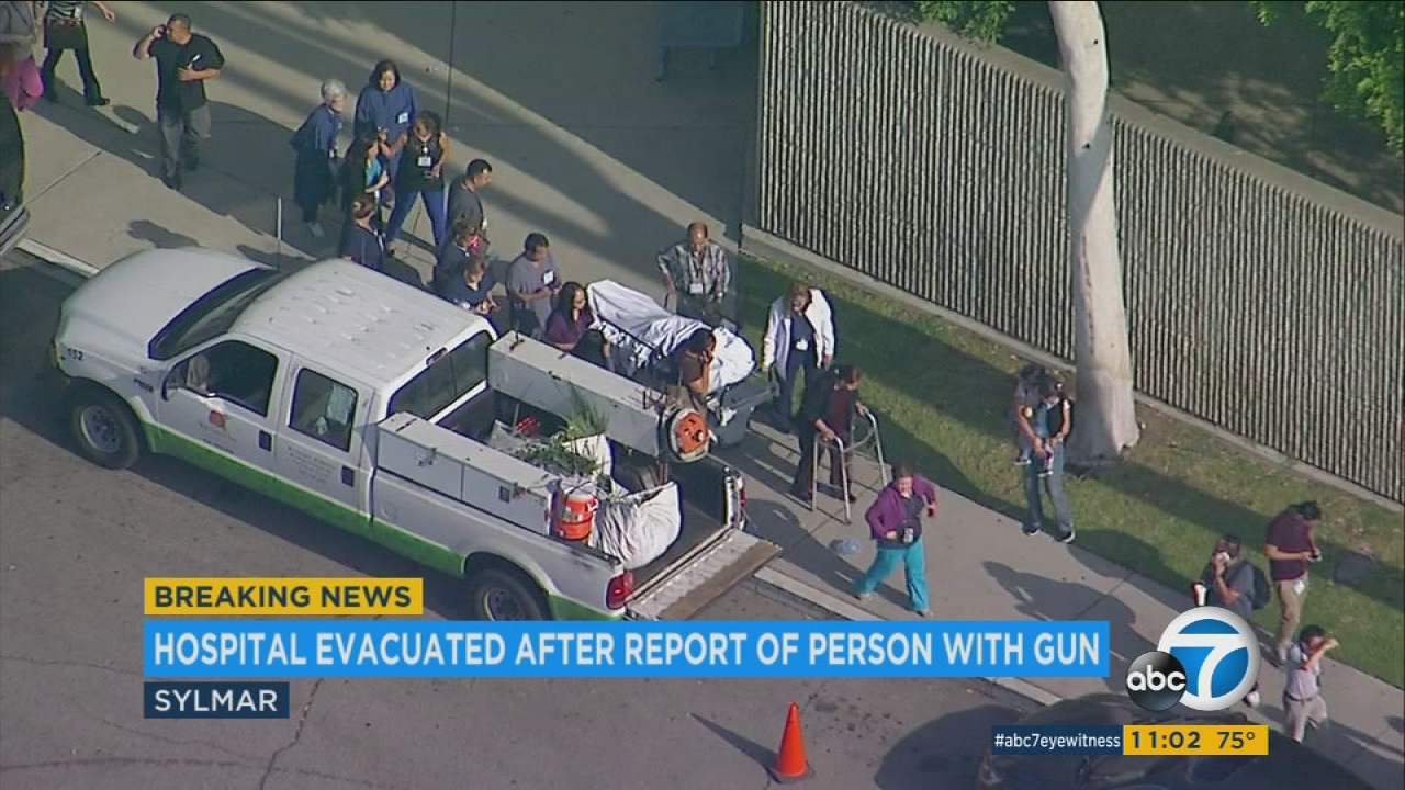 Hospital in Sylmar evacuated after report of man with gun