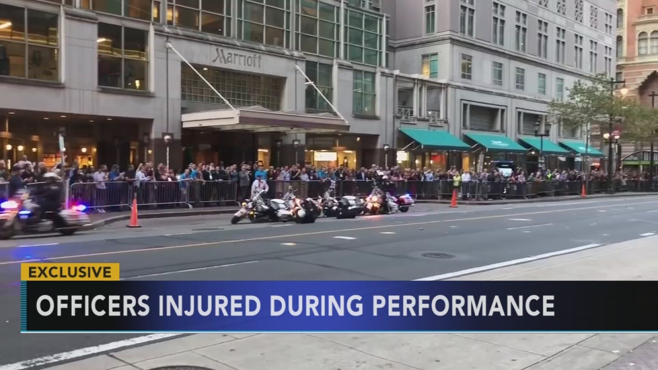 Officers injured during performance