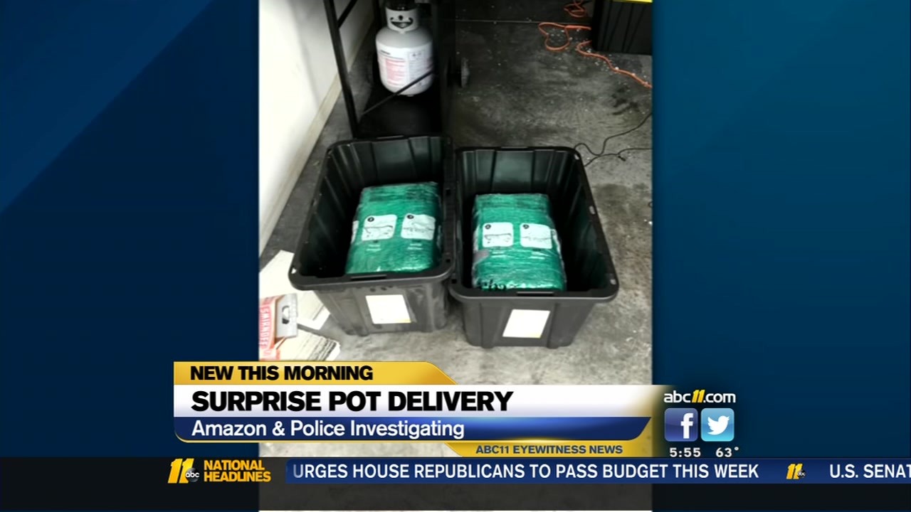 Couple finds 65 pounds of marijuana in Amazon order