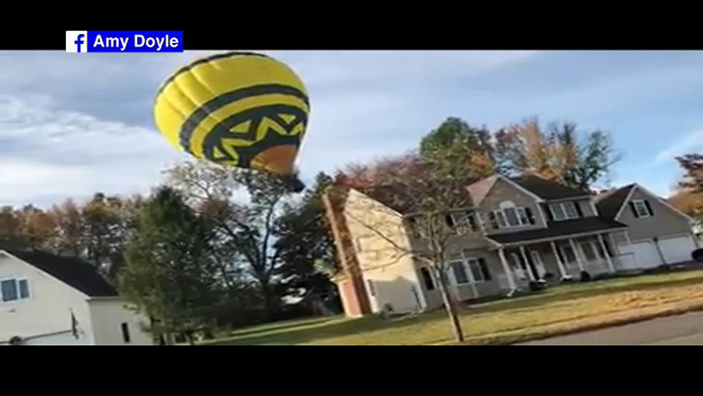 Hot air balloon makes emergency landing in CT