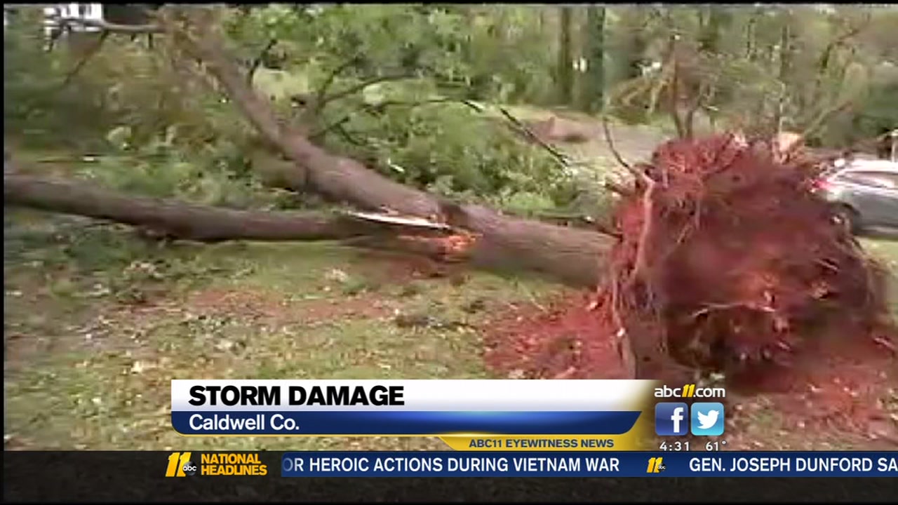 Heavy rain, wind cause problems across Triangle, state