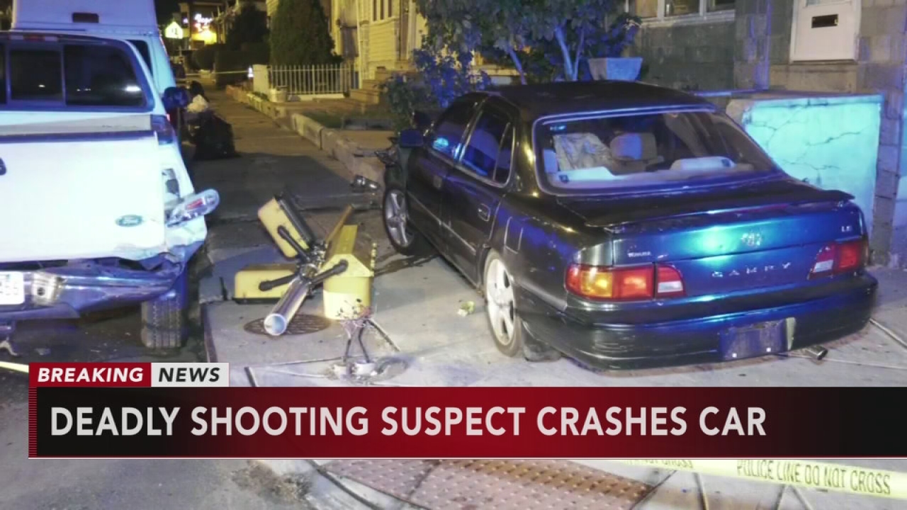 Deadly shooting suspect crashes, shoots witness