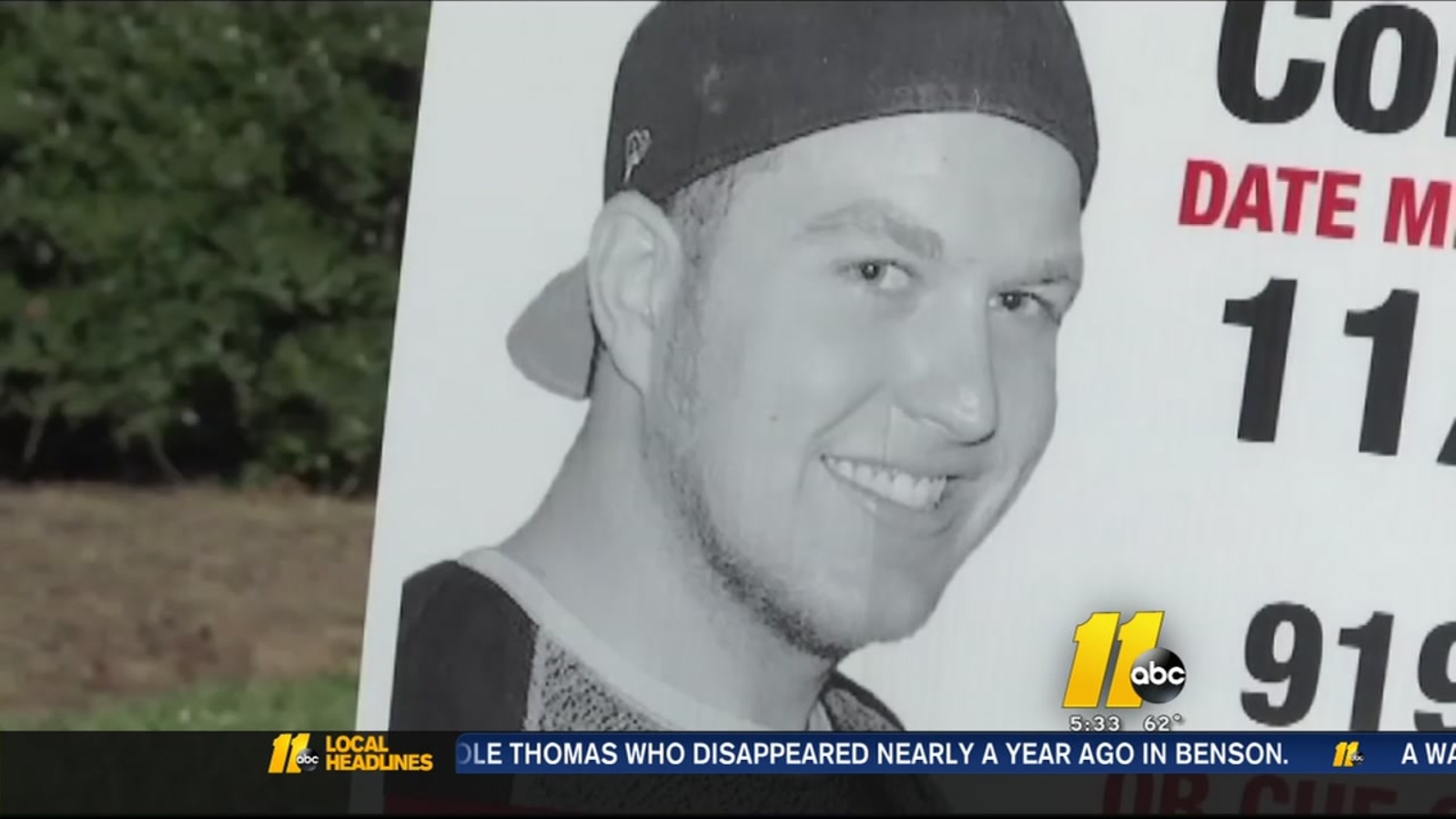 Benson police investigating new information in Cole Thomas missingman