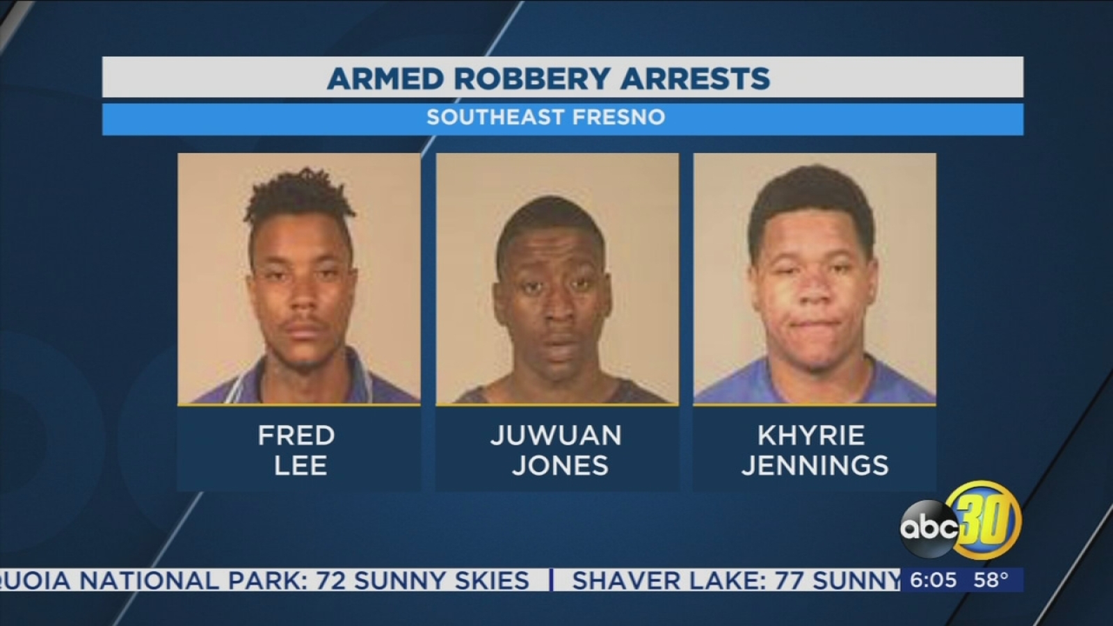 Three men arrested after armed home robbery in Fresno - ABC30 Fresno