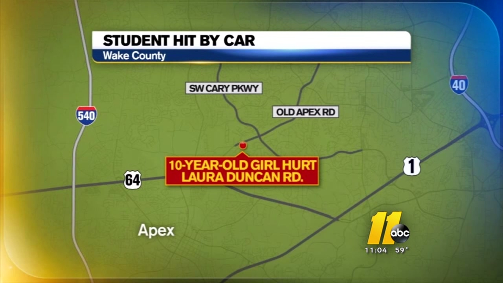 Student hit by car ABC11 RaleighDurham