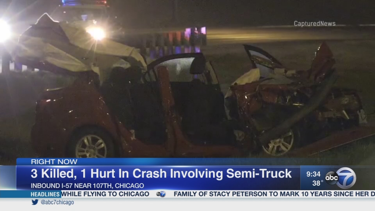 3 killed in I-57 crash on Far South Side
